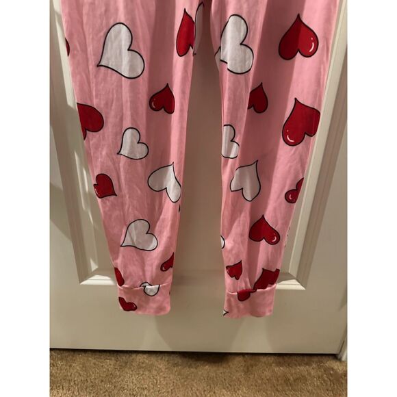 NWOT Justice Girl Zipper Style Heart Onesie Pajamas Size 12 - Picture 2 of 9